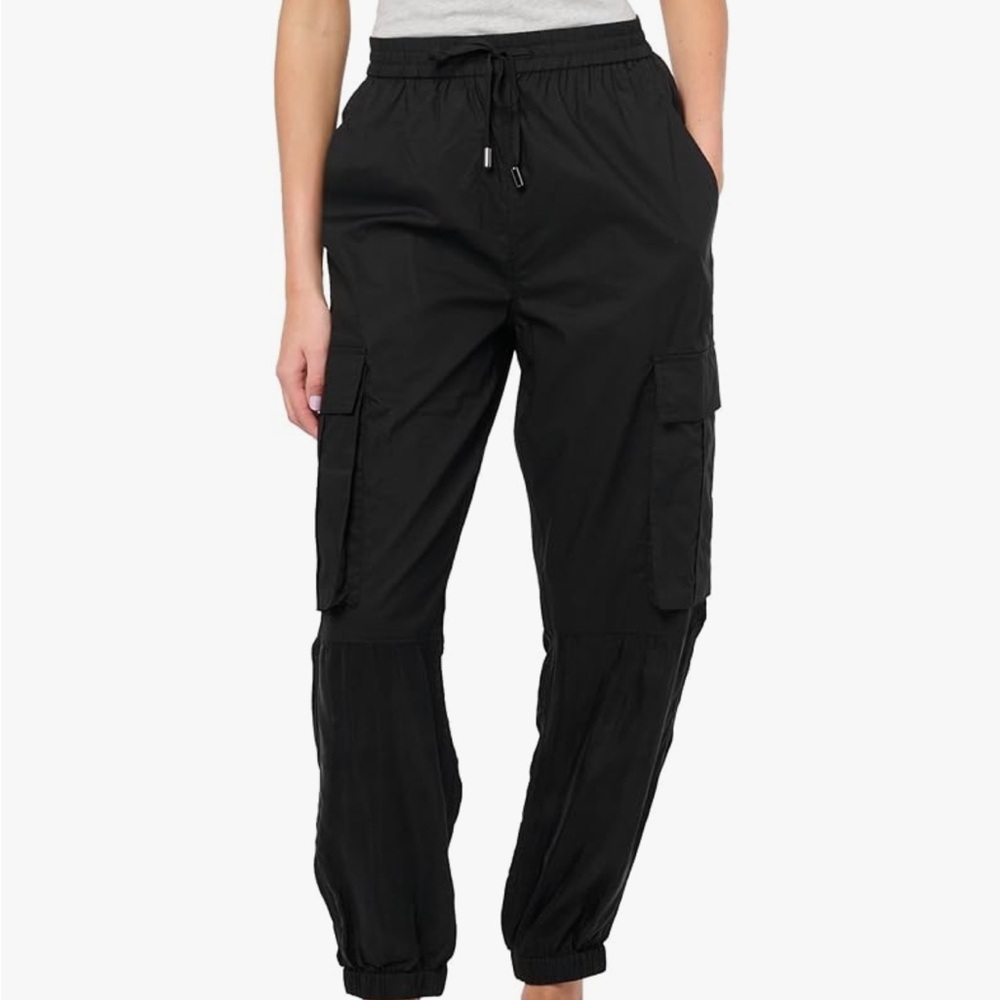 Paige Tucson Black Cargo Pants Women's 4